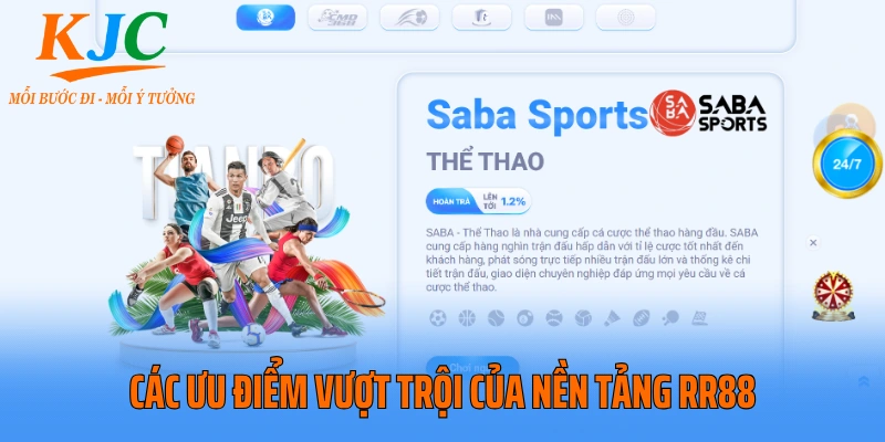 Các ưu điểm vượt trội của nền tảng RR88