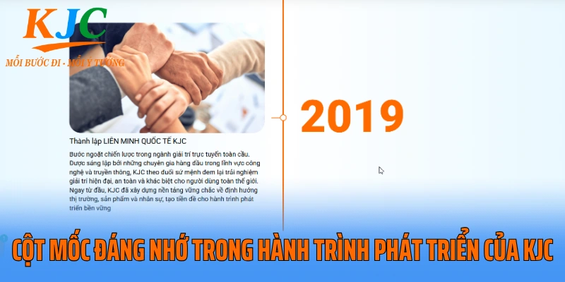 Cột mốc đáng nhớ trong hành trình phát triển của KJC