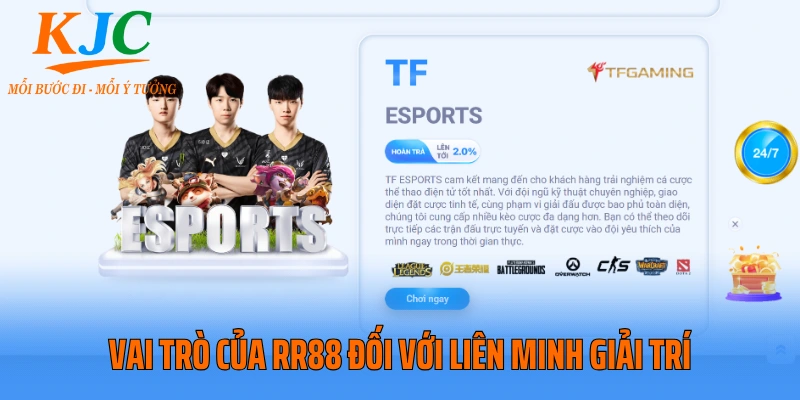 Vai trò của RR88 đối với liên minh giải trí