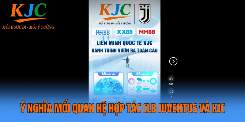 Ý nghĩa mối quan hệ hợp tác CLB Juventus và KJC